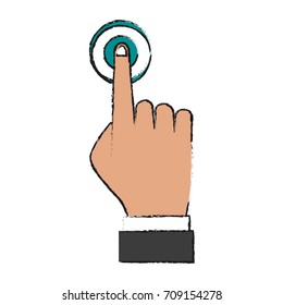 Isolated human hand design