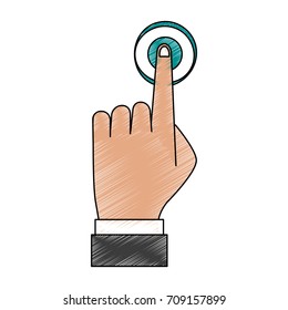 Isolated human hand design