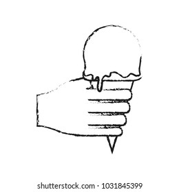 Isolated ice cream design