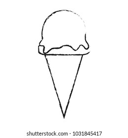 Isolated ice cream design
