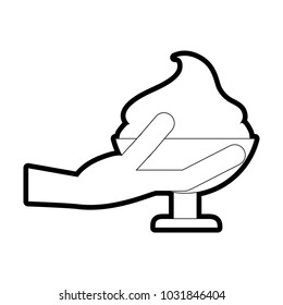 Isolated ice cream design