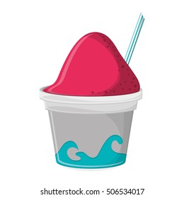 Isolated ice cream design