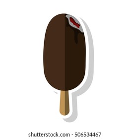 Isolated ice cream design
