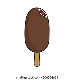 Isolated ice cream design