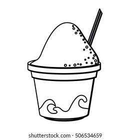 Isolated ice cream design