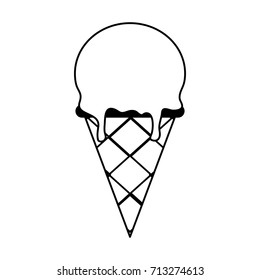 Isolated ice cream design