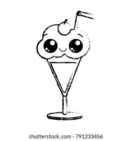 Isolated ice cream design
