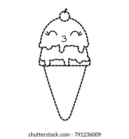 Isolated ice cream design