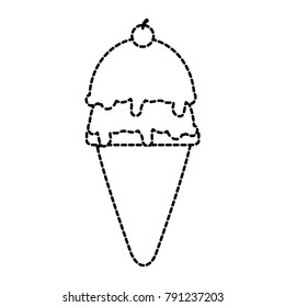 Isolated ice cream design