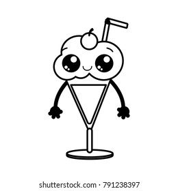 Isolated ice cream design