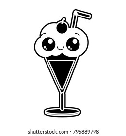 Isolated ice cream design