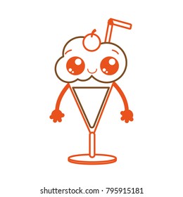 Isolated ice cream design