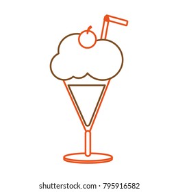 Isolated ice cream design