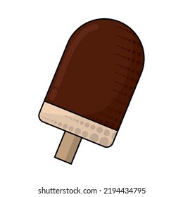 Isolated ice cream fast food vector illustration
