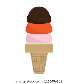 Isolated ice cream icon