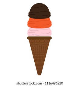 Isolated ice cream icon