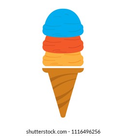 Isolated ice cream icon