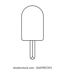 Logotipo aislado del icono del helado en el fondo blanco.