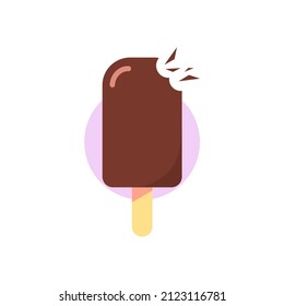 Isolated Ice Cream Simple Vector Logo Design