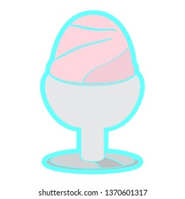 Isolated ice cream sundae. Vector illustration design