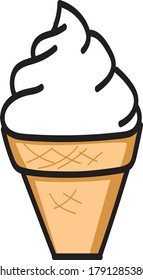 
Isolated ice cream vector art