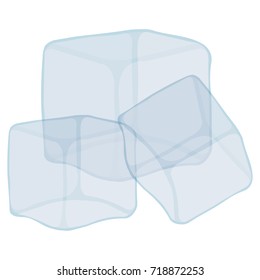 Isolated ice icon on a white background, vector illustration