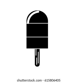 Isolated ice lolly design