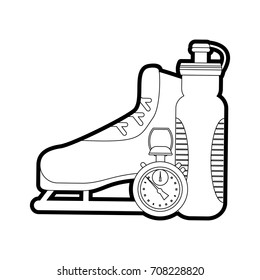Isolated ice skate design