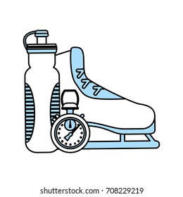 Isolated ice skate design