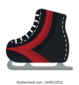 Isolated ice skate image. Winter sports - Vector