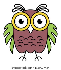
Isolated icon cute owl
