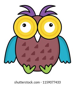 
Isolated icon cute owl
