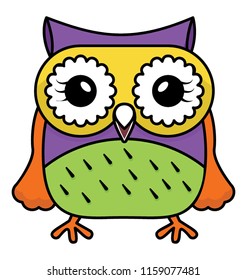
Isolated icon cute owl
