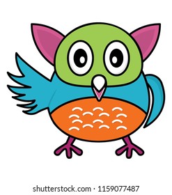 
Isolated icon cute owl

