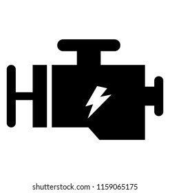 Isolated icon design of engine tuning