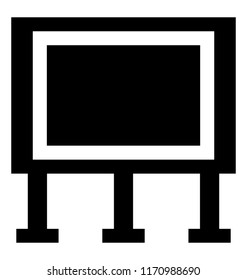 
Isolated icon design of exhibition board
