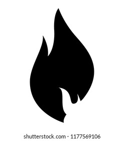Isolated icon design of fire flame