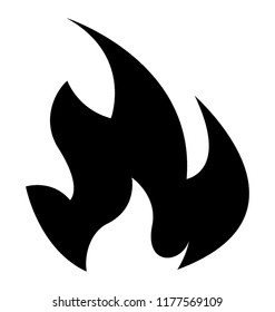 Isolated icon design of fire flame