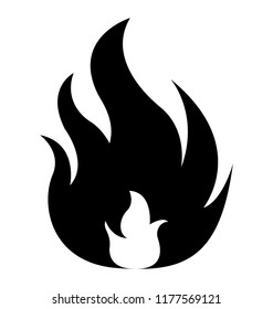 Isolated icon design of fire flame