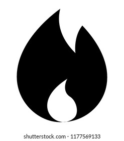Isolated icon design of fire flame
