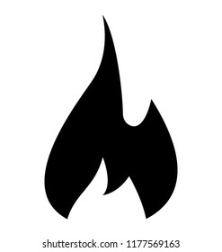 Isolated icon design of fire flame
