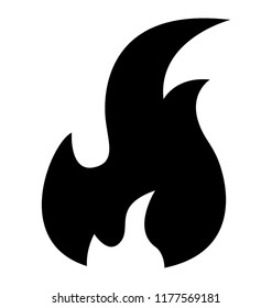 Isolated icon design of fire flame