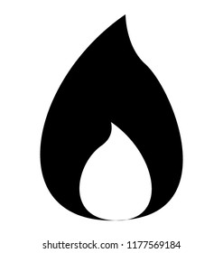 Isolated icon design of fire flame