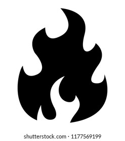 Isolated icon design of fire flame