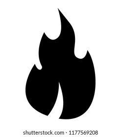 Isolated icon design of fire flame