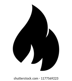 Isolated icon design of fire flame