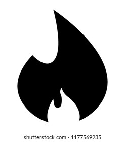 Isolated icon design of fire flame