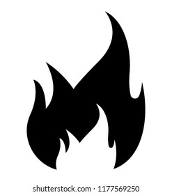 Isolated icon design of fire flame