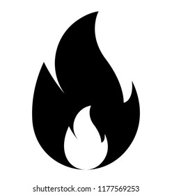 Isolated icon design of fire flame