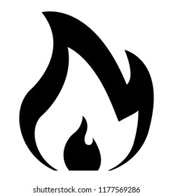 Isolated icon design of fire flame